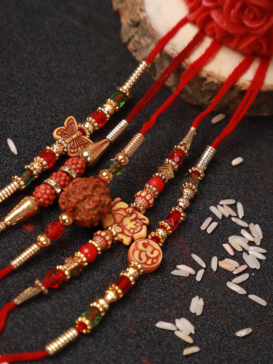 YouBella Rakhi Combo for Brother (Multi-Colour) (YBRK_68)
